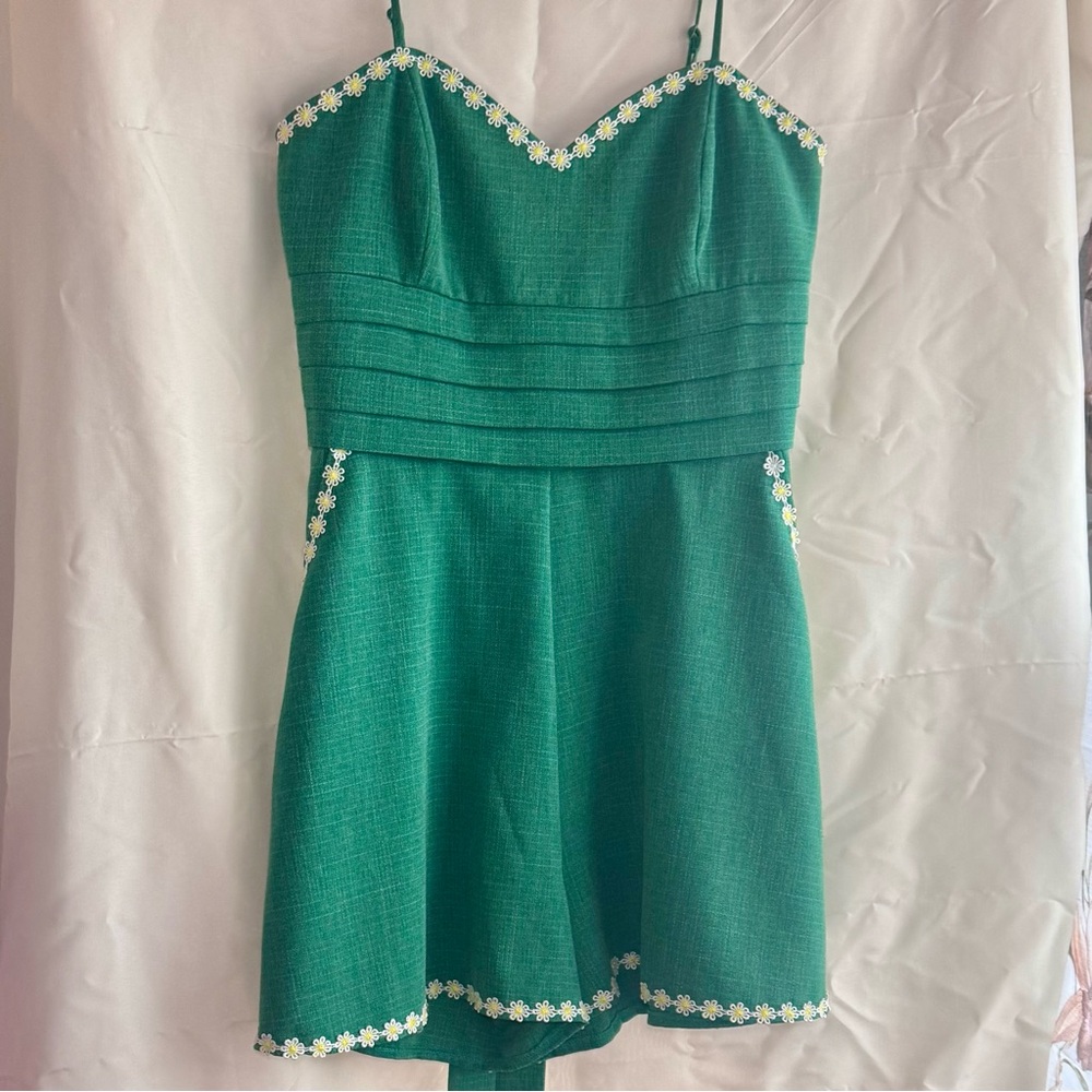 Vintage Green Romper voodoo vixen